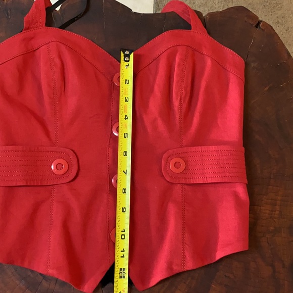 Red Corset Halter Top - Picture 16 of 16